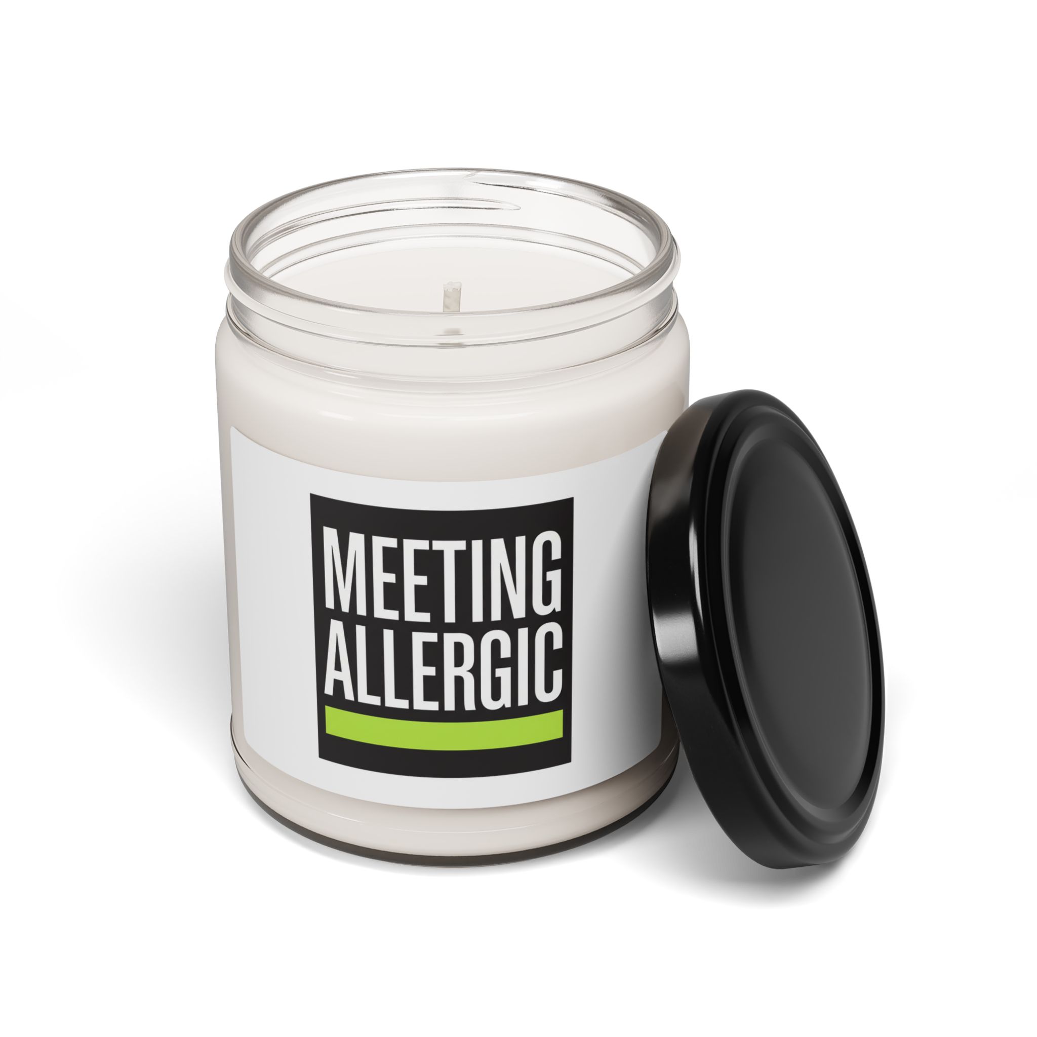 "meeting allergic" studio candle | industrial grotesk soy wax home fragrance "meeting allergic" studio candle | industrial grotesk soy wax home fragrance