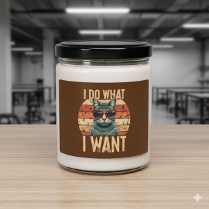 "i do what i want" studio candle | 9oz industrial soy wax