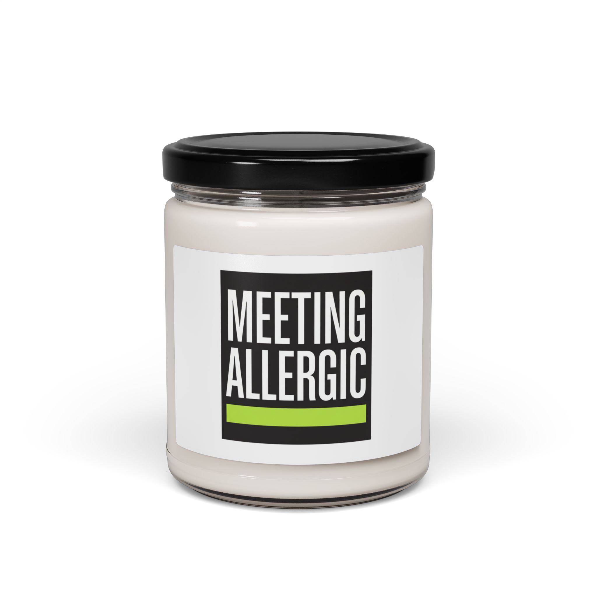 "meeting allergic" studio candle | industrial grotesk soy wax home fragrance "meeting allergic" studio candle | industrial grotesk soy wax home fragrance