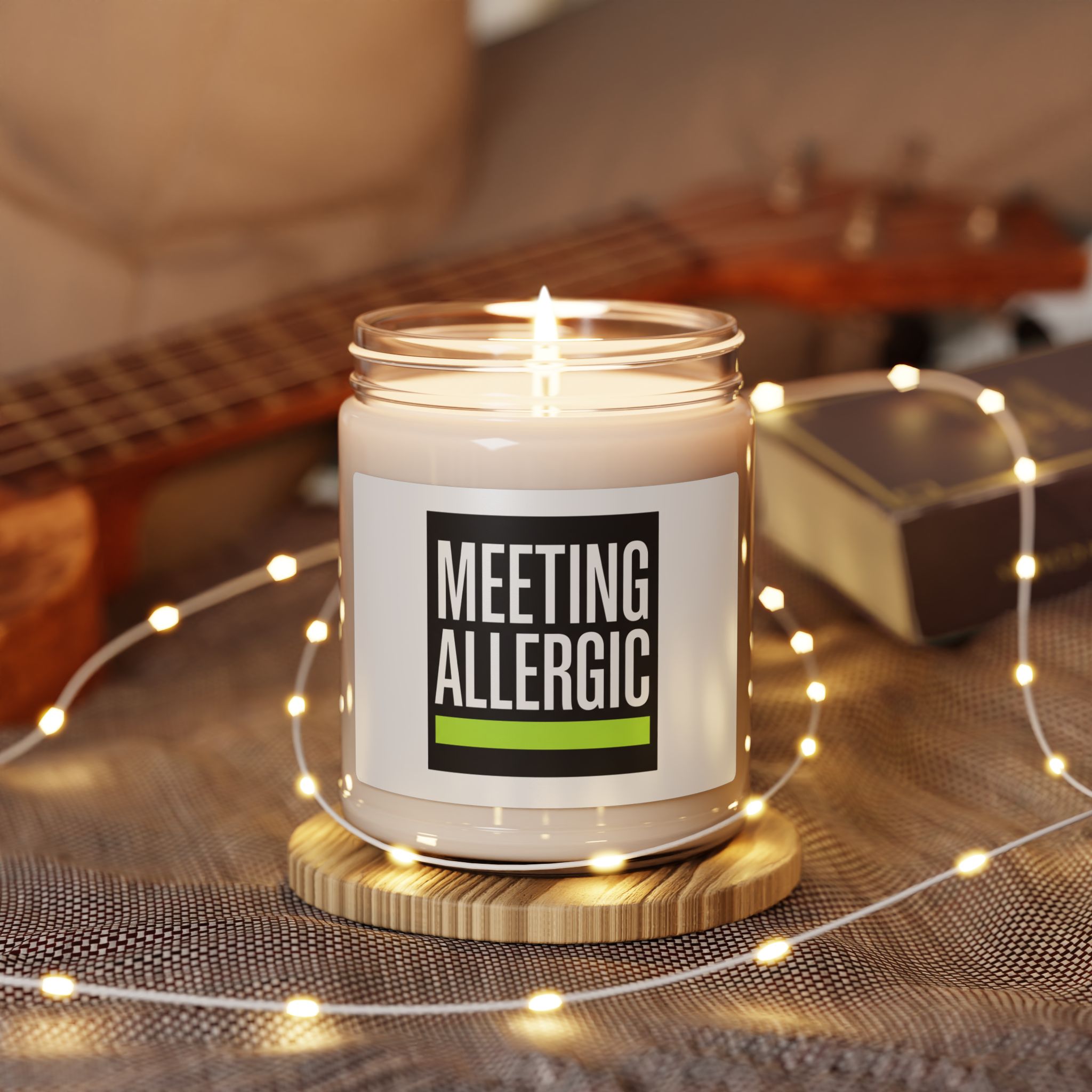 "meeting allergic" studio candle | industrial grotesk soy wax home fragrance "meeting allergic" studio candle | industrial grotesk soy wax home fragrance